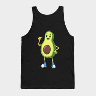 Cartoon Avocado Tank Top